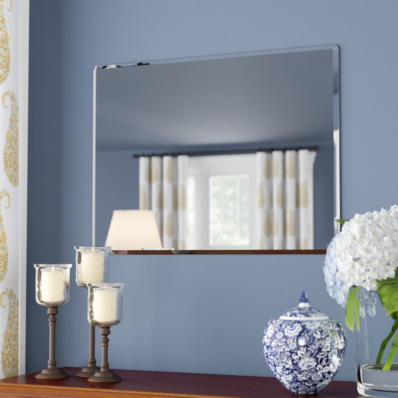 Andover Mills Rectangle Metal Frameless Wall Mirror & Reviews Wayfair.ca